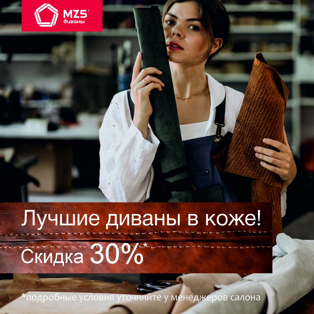 Лучшие диваны в коже