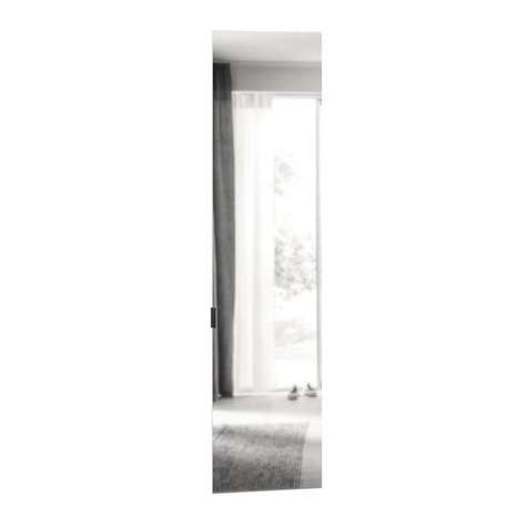 ЛД 931.804.000 Сити-Гранд Фасад дверь 60*230 с зеркалом (Белый)