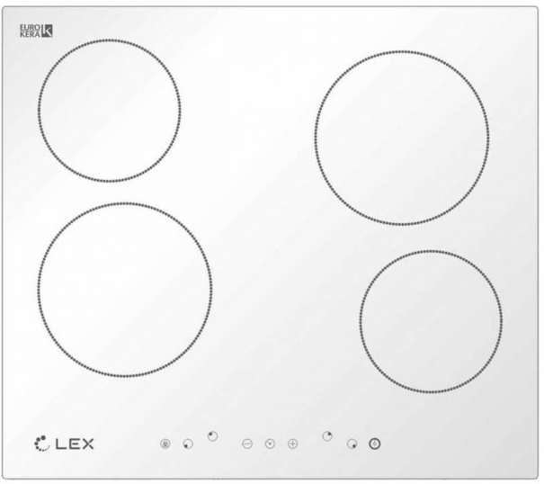 Электрическая варочная панель LEX EVH 640 WH