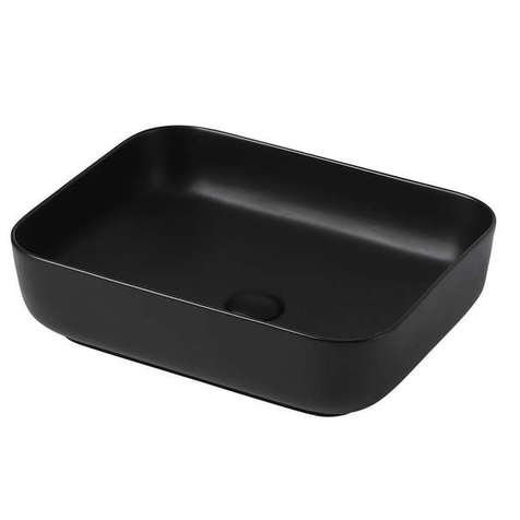 Раковина накладная Abber Rechteck 50 см AC2202MB черная матовая