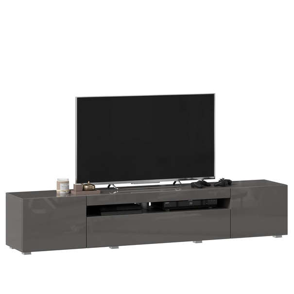 ЛД 685.030.000 А "Бруклин" Тумба ТВ 2000 (Оникс Серый глянец М, исполнение 2)