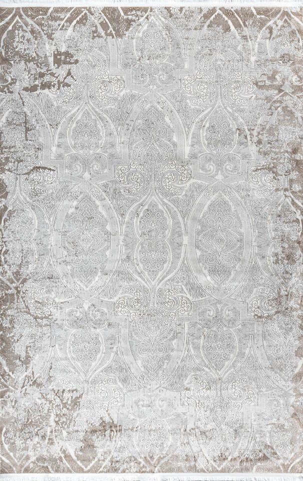 Турецкий ковер из полиэстера «GOLD LINE» 20051A-VIZ-LGRY