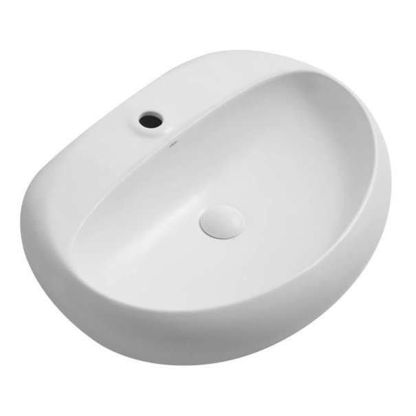 Раковина накладная Abber Bequem 64 см AC2112MW белая матовая