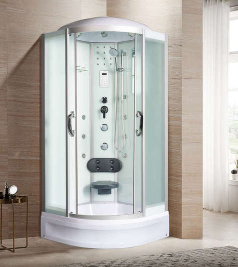 Душевая кабина River Temza 90/24 MT стекло матовое, профиль хром матовый