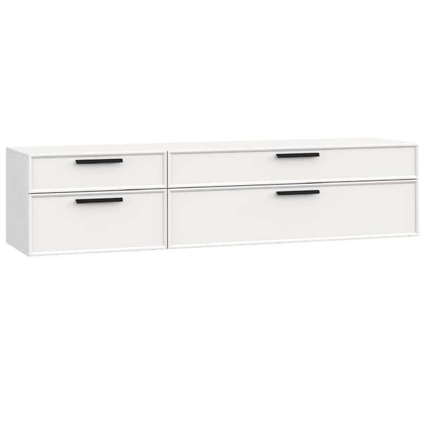 Тумба навесная под телевизор Rimini белая Rimini белая