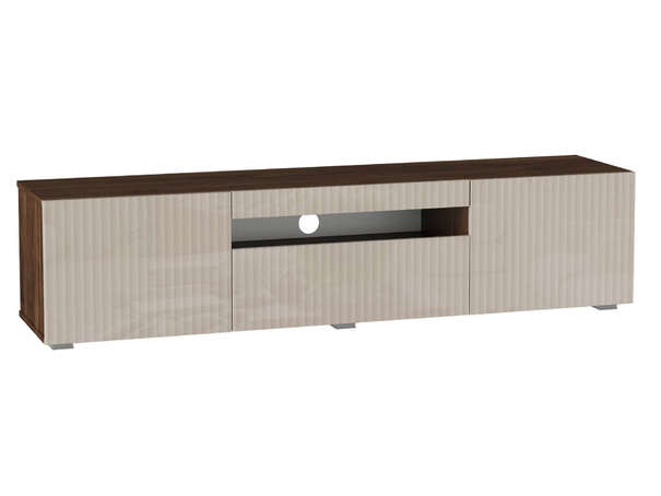 ЛД 684.050.000 "Нью-Йорк" Тумба ТВ 1600 (Дуб Кастелло Бренди/Кашемир глянец М, исполнение 3, с рисунком)