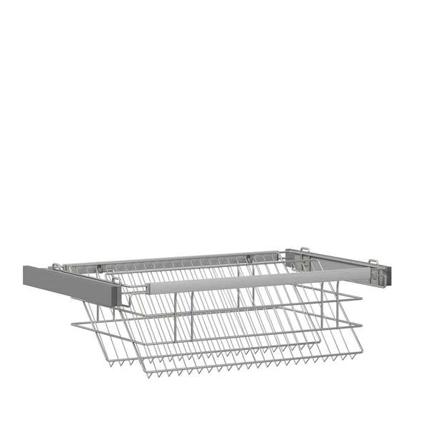 ЛД.930083.000 "Сити" Корзина выдвижная для обуви 90.ХХ.58 (Оникс Серый, Хром)