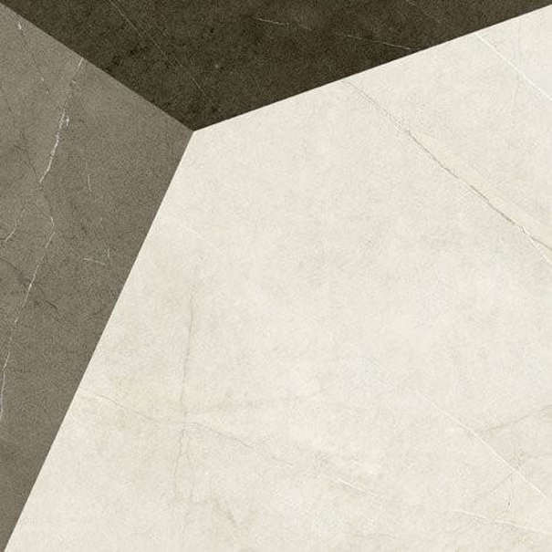 Керамогранит Coliseum Fiamma 610080000235 / Фьямма Уайт Вставка Фрэйм 60x60