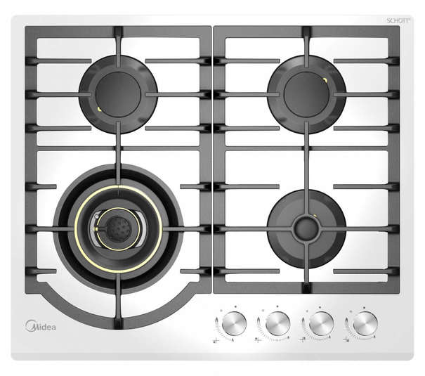 Газовая варочная панель MIDEA MG696V (Белый)