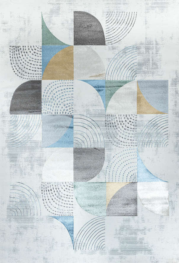 Турецкий ковер из полиэстера «CHARLESTON» EJ47A-CREAM