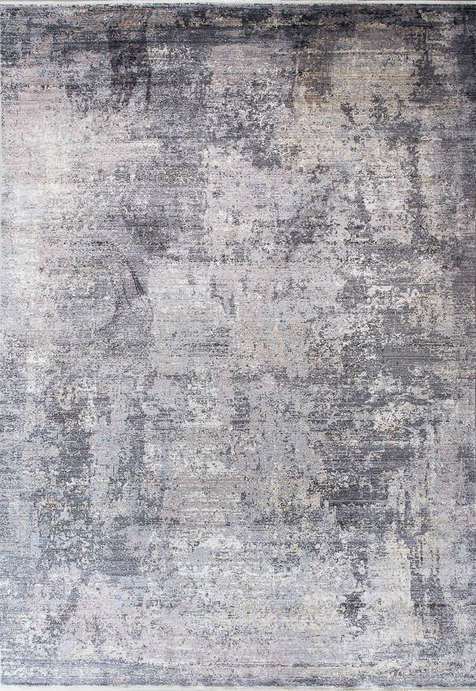 Турецкий ковер из эвкалиптового шёлка и шёлка «SALVATORE» Z332-A-HBDGRY-BRN-BGE