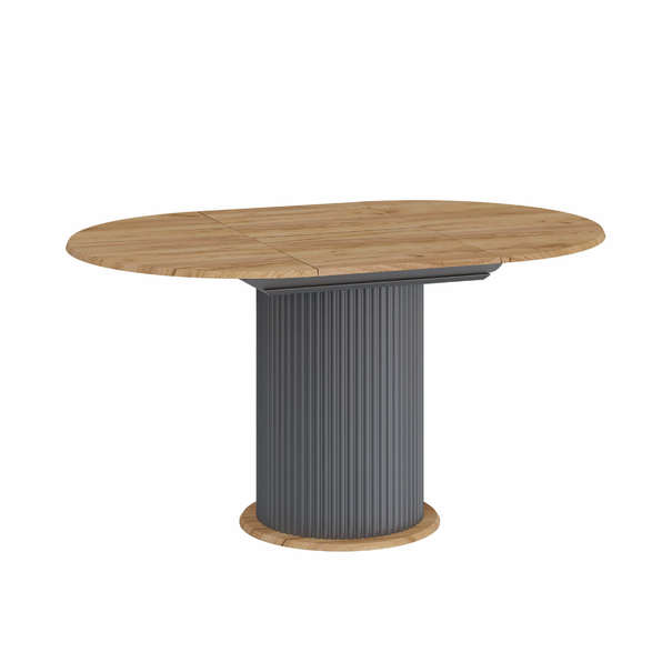 Стол обеденный раздвижной ЛД.451410.000  1000(1390)*1000 (Оникс Серый/Дуб Тортуга)