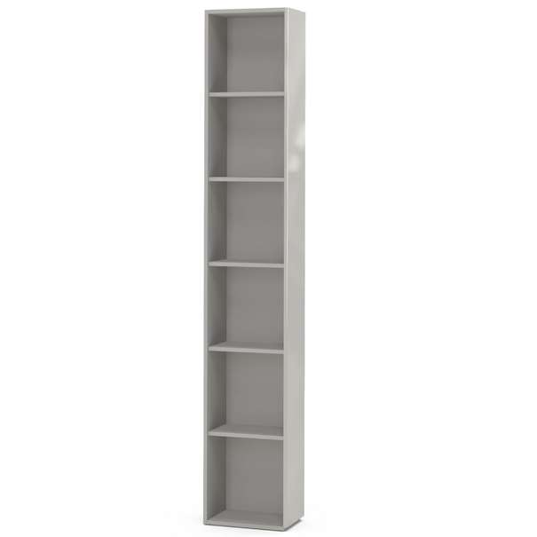 Стеллаж прямой Chelsea серая торцевой Chelsea серая