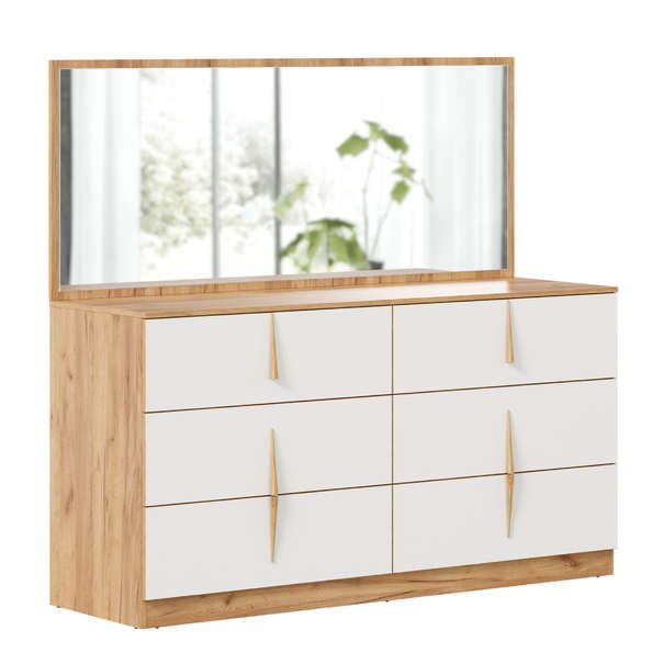 Аравия Комод 1700 Дуб Золотой/Белый