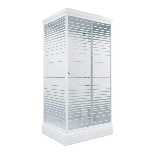 Душевая кабина Triton Квадро 120x80 Щ0000064616 стекло с рисунком, профиль белый