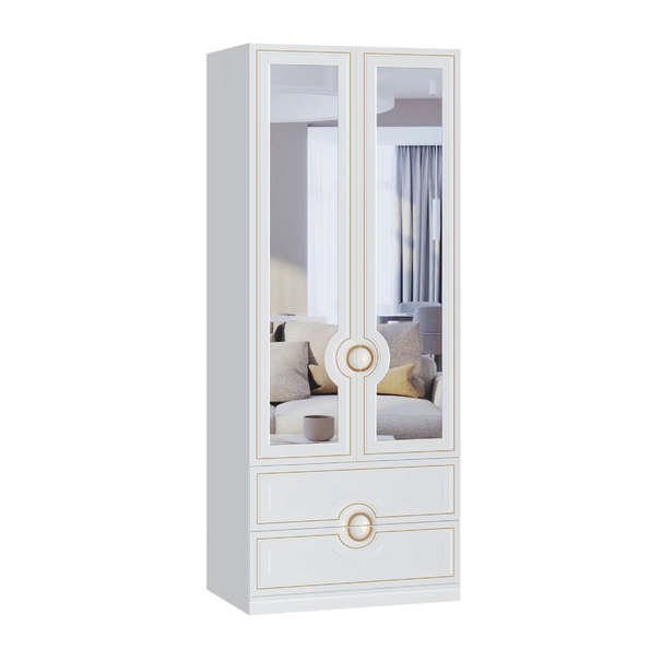 ЛД 426.080.000 "Вилла" Шкаф Тип D (Белый)