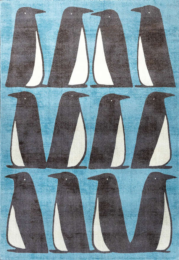 Индийский ковер из шерсти «SCION» Pedro Marine 23408