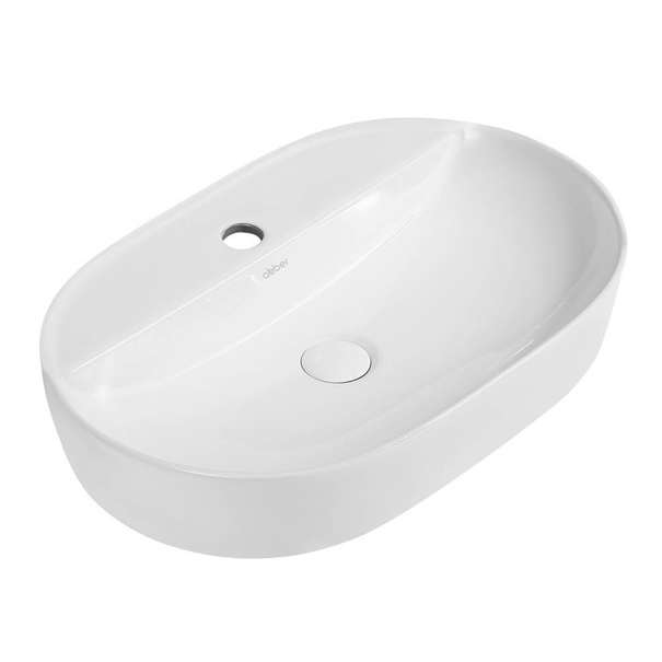 Раковина накладная Abber Bequem 61 см AC2113 белая