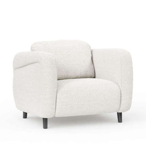 Дафна Кресло (Молочный, ткань Beatto Plain-1 1062)