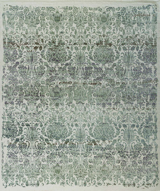 Непальский ковер из шерсти и шёлка «JABU SILK 60» C755-X555