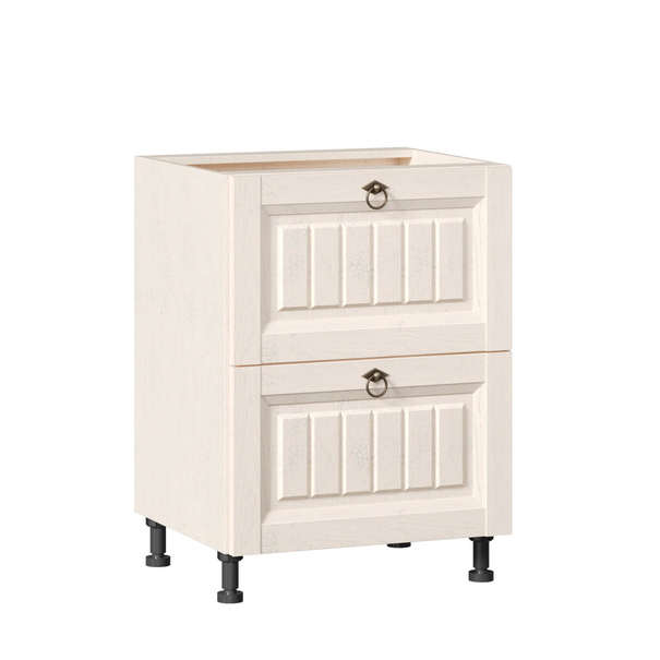 Амели Тумба кухонная 600 с 2 ящиками ЛЮКС (4) (Дуб Прованс)