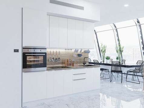 Кухня «Фьюжн» матовый пластик