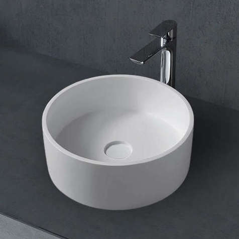 Раковина накладная Abber Stein 40 см AS2612 белая матовая