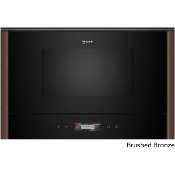 Встраиваемая микроволновая печь Neff NL9WR21Y1 Brushed Bronze (Матовая бронза)
