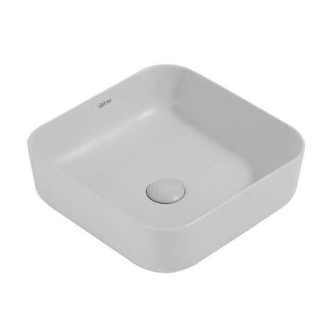 Раковина накладная Abber Rechteck 39 см AC2211MLG светло-серая матовая