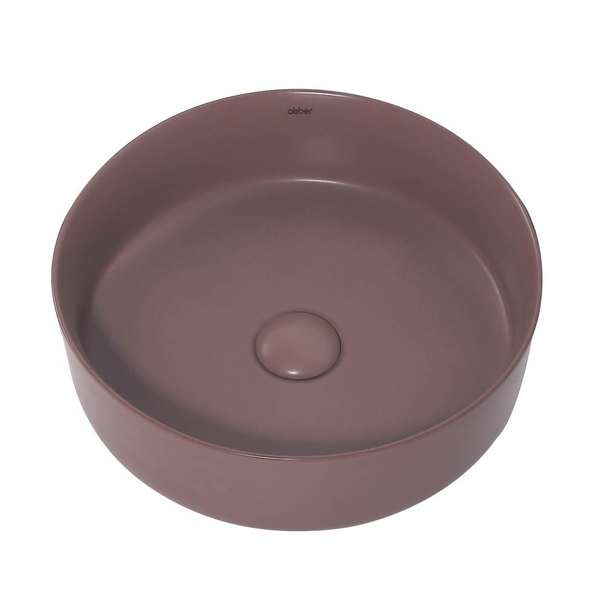 Раковина накладная Abber Bequem 36 см AC2108MC коричневая матовая