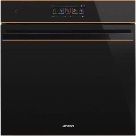Электрический духовой шкаф с свч и паром Smeg SO6606APNR (Черный)