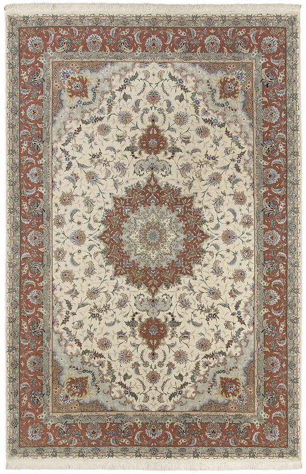 Иранский ковер из шерсти и шёлка «TABRIZ IR» 12-273-IR