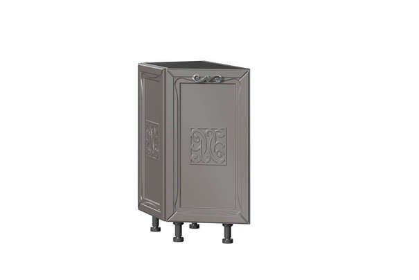 Бьянка Тумба кухонная окончание 350 (Чёрный/Сандаун)