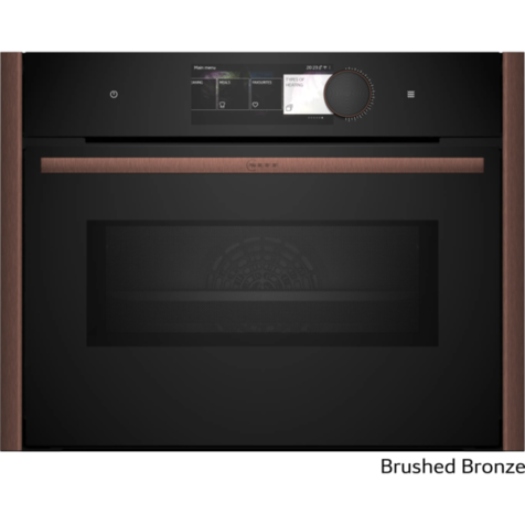 Компактный духовой шкаф с свч Neff C29MY7MY0 Brushed Bronze (Матовая бронза)
