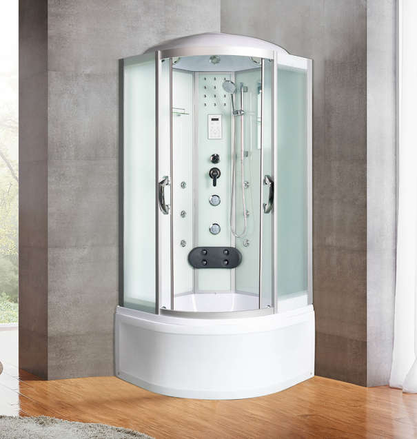 Душевая кабина River Temza 100/44 MT (10000001270) стекло матовое, профиль хром матовый, с поддоном