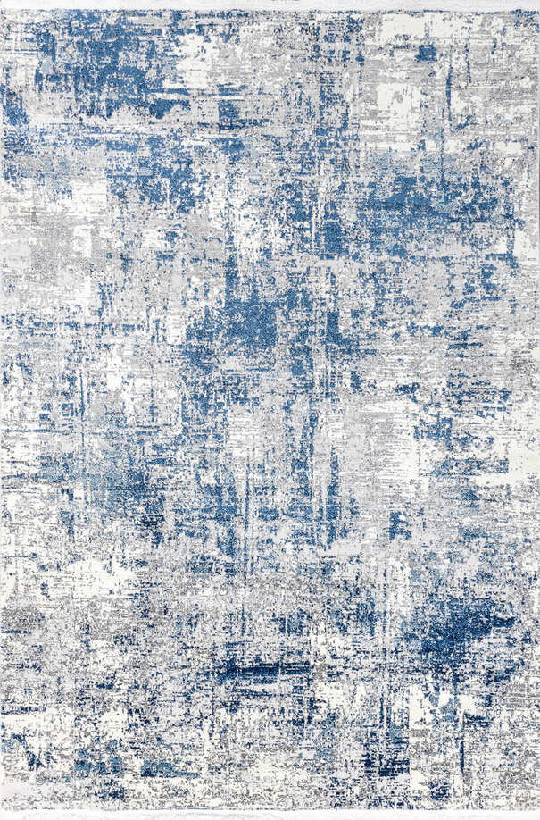 Турецкий ковер из полипропилена и полиэстера «AXEL» 8693-CRE-BLU