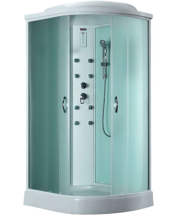 Душевая кабина Timo Eco 120x80 TE-0702L с гидромассажем, матовое стекло, профиль белый