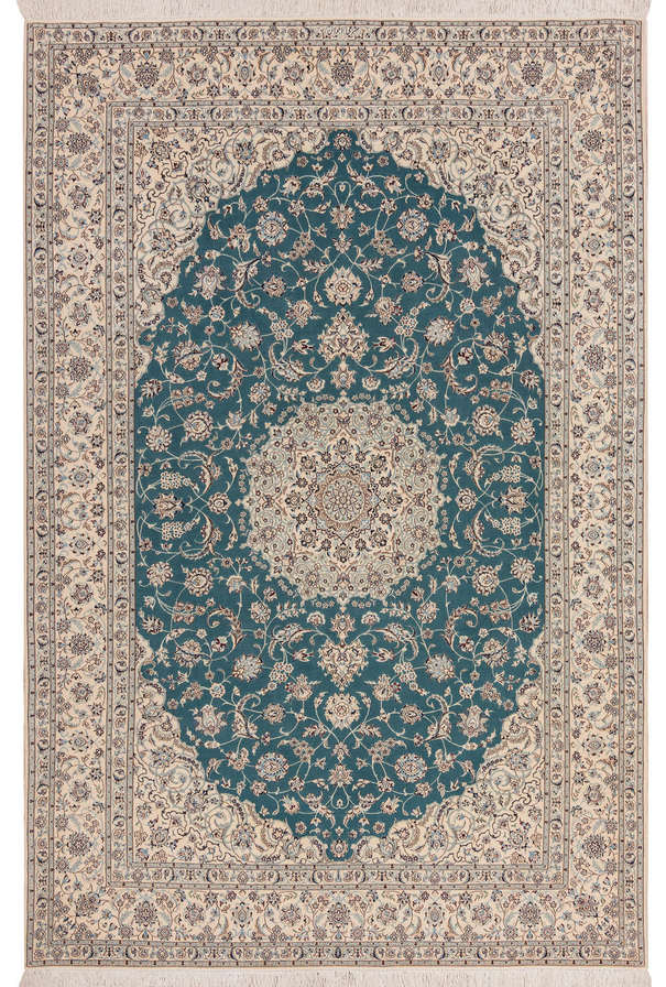 Иранский ковер из шерсти и шёлка «NAIN 6LA» 11-141-IR