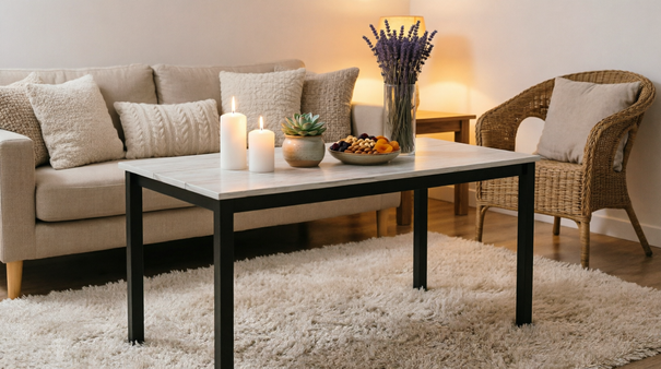 ЛД 678.040.000 ГК "Техно" Стол (Дуб Крафт белый/Чёрный М)