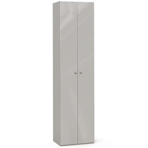 Шкаф 2дв., выдв.штанга гл.400, дл.594 (др.ручки) Chelsea серая