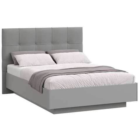 Кровать полутораспальная Molle 140х200 Rimini серая