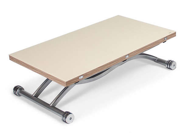 Стол-трансформер В2323-2 бежевое стекло