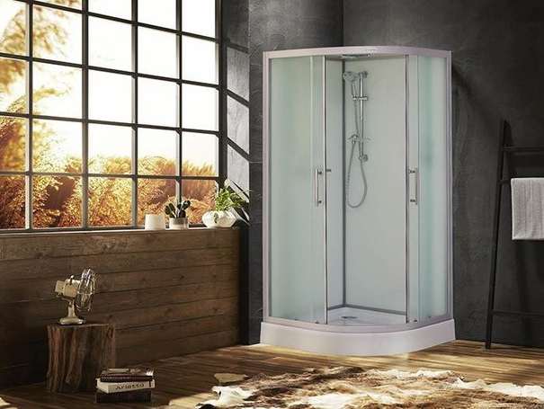 Душевая кабина Esbano Elegancia 90х90 EST-90CR с крышей, стекло матовое, профиль хром