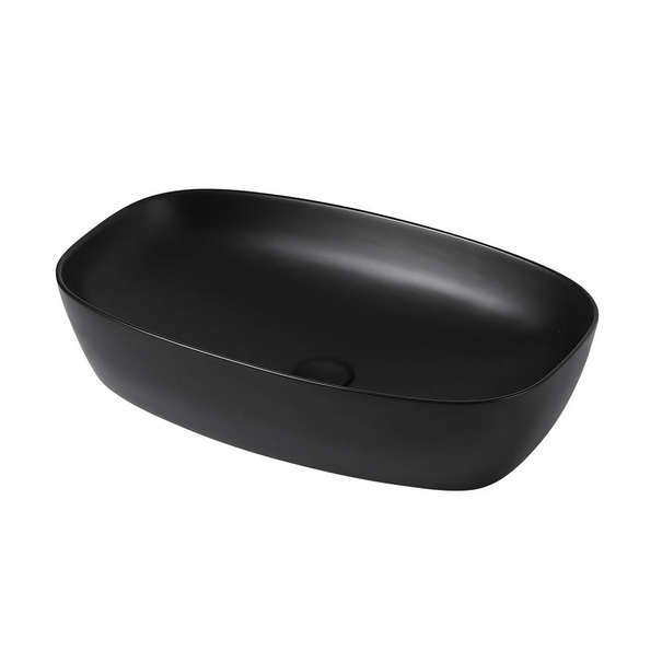 Раковина накладная Abber Rechteck 60.5 см AC2206MB черная матовая 