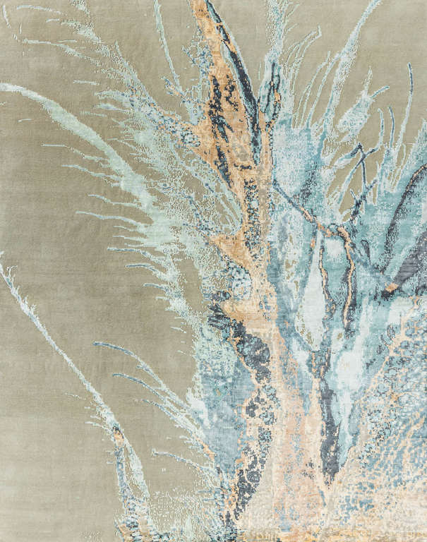 Индийский ковер из шерсти и арт-шёлка «RIVOLI» KE-14