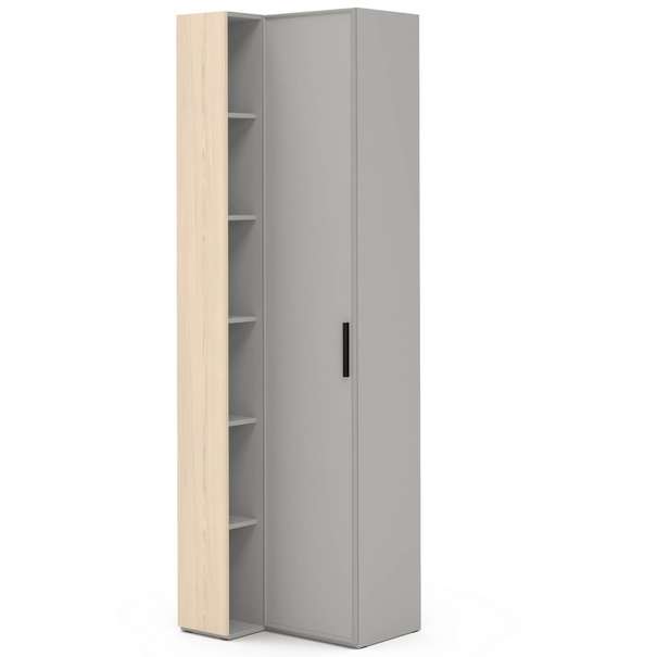 Шкаф переходный со стеллажом Rimini серая Rimini серая