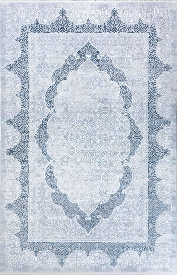 Турецкий ковер из полипропилена «FLORA LUX» 5538A-LBLUE-BEIGE