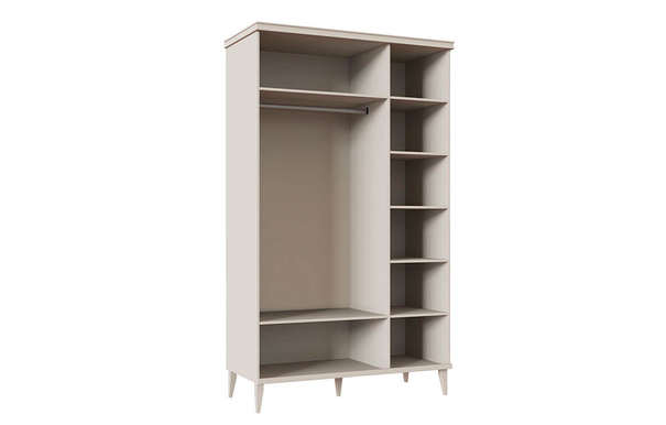 Шкаф Орландо для одежды с дополнительным комплектом полок ОР-011.07 с зеркалом
Ярко-серый