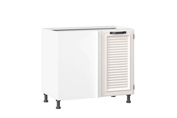 Марина Тумба кухонная угловая 1000 Тип 2 (Белый/Алебастр)