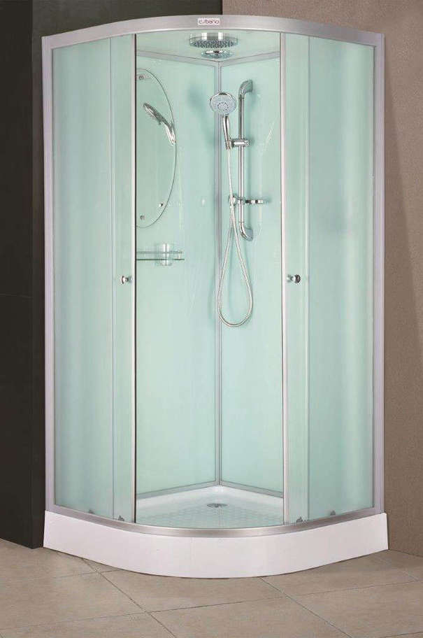 Душевая кабина Esbano Elegancia 100х100 EST-100CR с крышей, стекло матовое, профиль хром